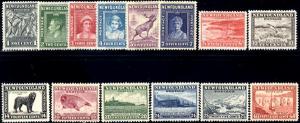Newfoundland #253-66 Mint Hinged Set