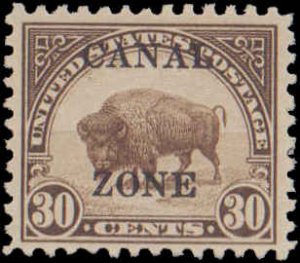 1925 Canal Zone #93, Incomplete Set, Never Hinged