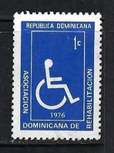 DOMINICAN REPUBLIC RA74a VFU DARKER BLUE Z3295-6