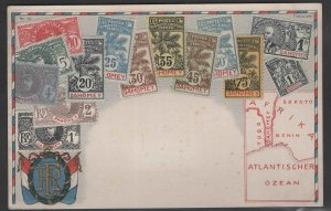 Dahomey Ottmar  Zieher  OZ stampcard #93 Embossed