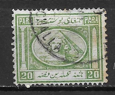 Egypt 11 1867 20pa Sphinx Used (z2)