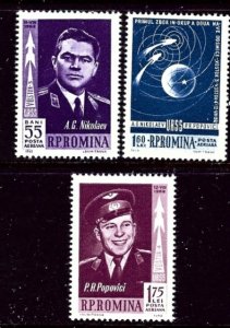 Romania C123-25 MNH 1962 set (fe2436)