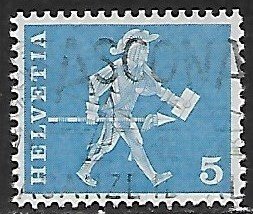 Switzerland  # 382 - Messenger, Fribourg - used....{KBrC}