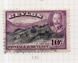 Ceylon 1935 GV Early Issue Fine Used 10c. NW-206740