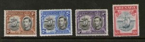 Grenada 1938 KGVI Sc 139-142 MH