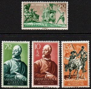 Spanish Sahara Sc #90-91, B48-B49 Mint Hinged