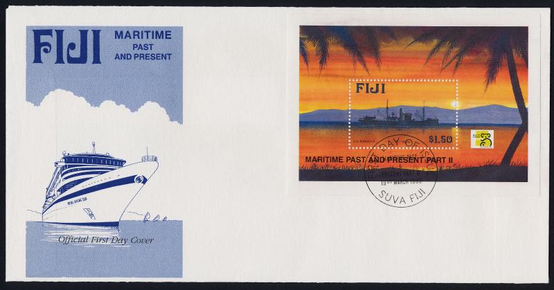 Fiji 843-7 on FDC's - Ships