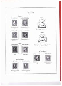 Stamp Paraprernaiia USA Volume l & ll  US black & White Stamp Album 1847-1969