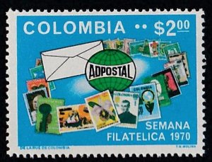 Colombia # 791, Philatelic Week, Stamp on Stamp, Mint NH,
