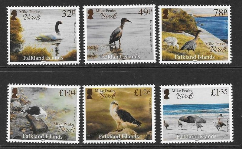 FALKLAND ISLANDS 2021 MIKE PEAKE BIRDS MNH