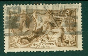 GB KGV 1910/36  2/6d brown Seahorse cv£70+ (1v) Used Stamp 