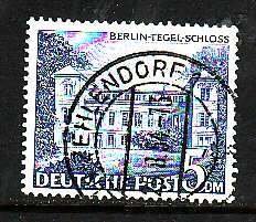 Germany-Sc#9N60- id15-used-5M Tegel Castle-1949-