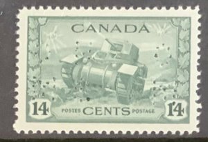 CANADA 1942 OHMS 14 CENTS SGO147 UNMOUNTED MINT. CAT £18