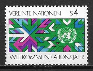 UN Vienna 30 World Communications Year single MNH