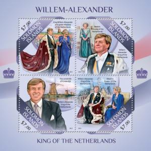SOLOMON ISLANDS 2013 SHEET WILLEM ALEXANDER ROYALTY KING NETHERLANDS slm13507a