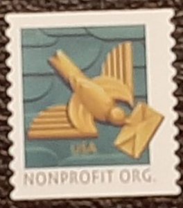 US scott # 4495; Used (5c) art deco bird non-profit coil, 2011; F/VF centering