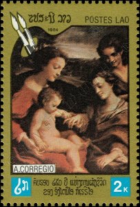 450th anniversary of Correggio's death (MNH)