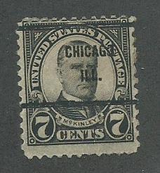 1927 USA Chicago, Ill.  Precancel on Scott Catalog Number 639