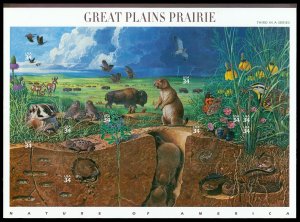 Scott 3506 34c Great Plains Prairie Mint Sheet of 10 VF NH Cat $10 Face $3.40