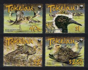 Tokelau WWF Birds Pacific Golden Plover 4v 2007 MNH SC#349-352 SG#382-385