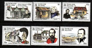 Falkland Is.-Sc#610-15- id9-unused NH set-Founding of Stanley-1994-