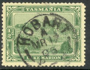 TASMANIA AUSTRALIA STATES 1902-03 1/2d LAKE MARION Pictorial Sc 94 VFU