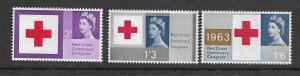 Great Britain 398p-400p MNH cpl Phosphor set, f-vf. see desc. 2020 CV $48.00