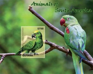 Guyana 2014 - Birds Of South America - Souvenir Stamp Sheet - Scott 4346 - MNH