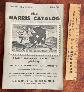 1959 H E Harris Catalog Stamp Collecting Guide Paperback Used 62 pages