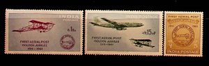 INDIA Sc 336-8 NH ISSUE OF 1961 - AVIATION