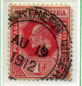 NORTHERN NIGERIA;  1910 early Ed VII issue fine used 1d. value 