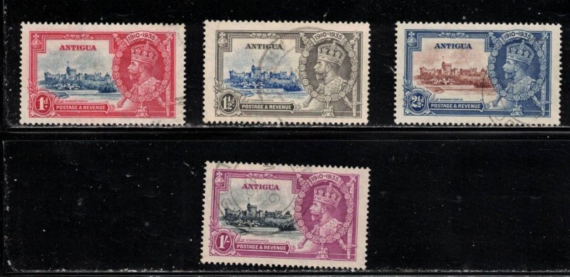 ANTIGUA Scott # 77-80 Used - KGV Silver Jubilee Issue