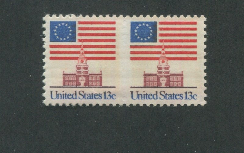 United States Postage Stamp #1622a MNH VF Imperf Between Pair 