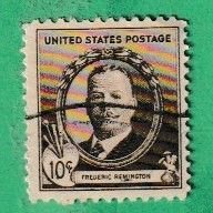US SCOTT#888 1940 10c FREDERICK REMINGTON - USED