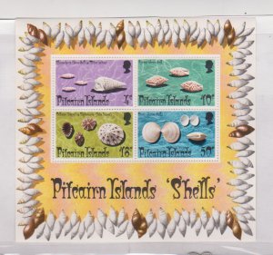 Pitcairn Islands Shells Souvenir Sheet Scott # 137-40a MNH Catalogue $12.00