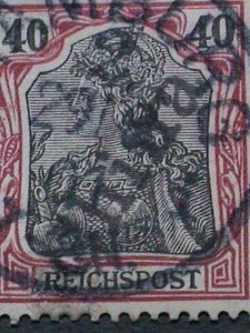 ​GERMANY-1898  BPP ERROR-OFFICE IN CHINA SCOTT NOT LISTED USED 125 YEARS OLD