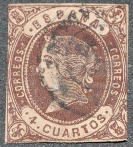 DYNAMITE Stamps: Spain Scott #56 - USED