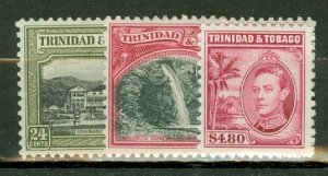 IQ: Trinidad & Tobago 50-61 most mint (52, 52A used) CV $75.50; scan shows a few