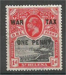 ST. HELENA, 1916, MNH 1p + 1p, Overprinted War Tax, Scott MR1