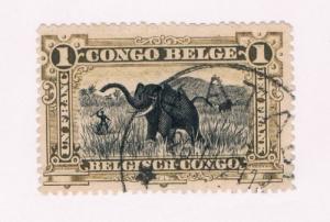 Belgian Congo  #55 Used Elephants (B0141)