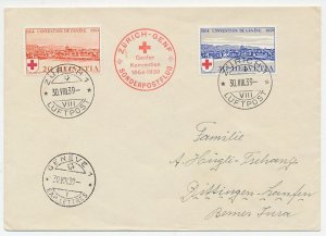 Cover / Postmark Switzerland 1939 75 Years Geneva Convention - Red Cross - Speci