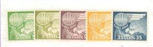 Canal Zone #C27-C31 Mint (NH) Single (Complete Set)