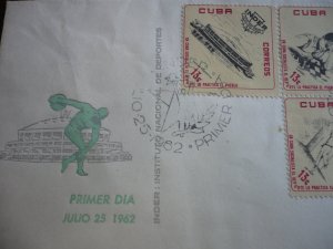 Stamps - Cuba - Scott# 738-742 - First Day Cover