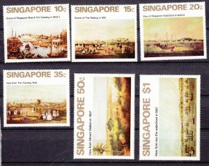 J28194 1971 singapore set mh #144-9 art $60.00 scv
