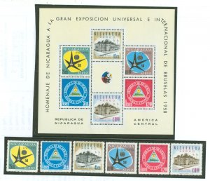 Nicaragua #C404-C409a Mint (NH) Single (Complete Set)