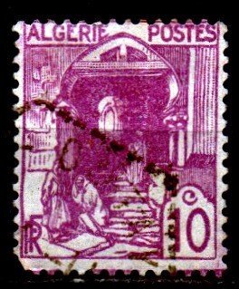 Algeria Used Scott 37 w/bent cover