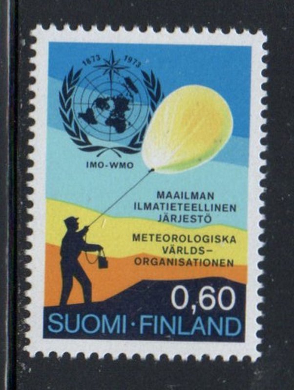 Finland Sc 531 1973 WMO Anniversary stamp set mint NH