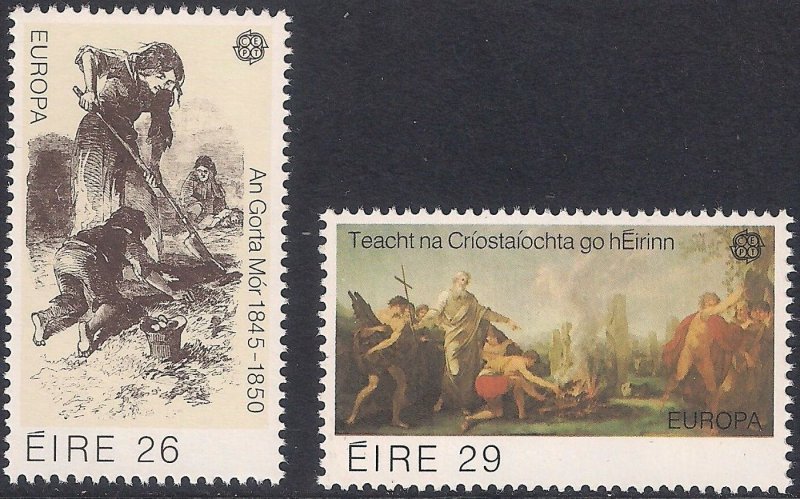 Ireland 1982 #519-20 MNH. Religion, art, Europa