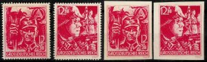 German Reich 1945 ☀ Elite Storm Trooper  Mi.- 909/10 ☀ MNH set