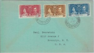 83322 - DOMINICA - POSTAL HISTORY -  FDC Cover  ROYALTY  1937